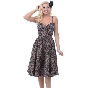 Stop Staring Lace Print Jennifer Swing Dress